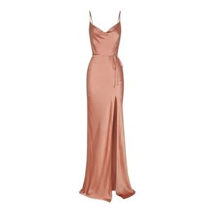 Shona Joy LA LUNE BIAS COWL MAXI DRESS - ROSÉ. Excellent condition.
